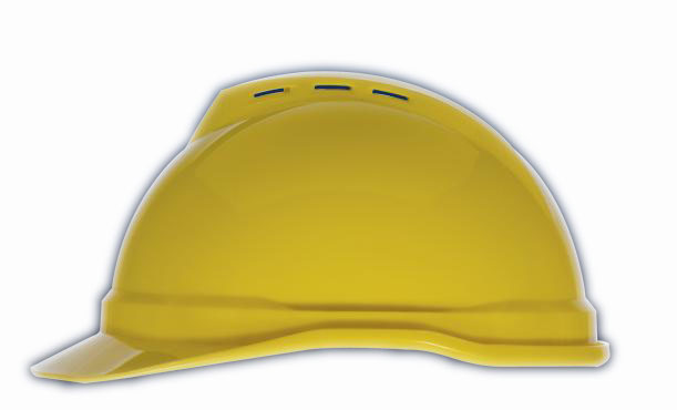 MSA梅思安 V-Gard500PE豪华型安全帽（黄色）（10108799）