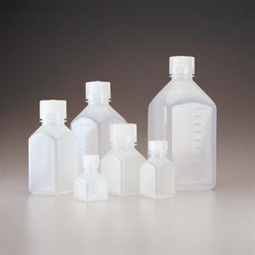 Nalgene耐洁 窄口方瓶 2016-0125(瓶身PP材料,瓶盖PP材料)