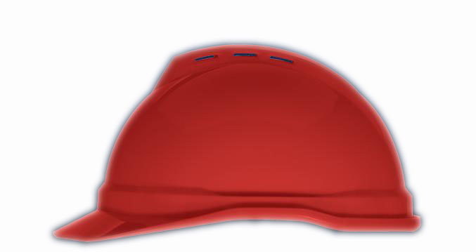 MSA梅思安 V-Gard500PE豪华型安全帽（红色）（10108861）