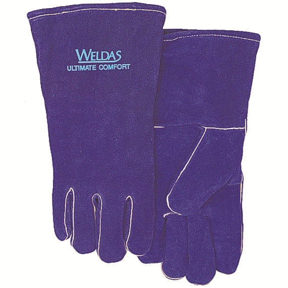 威特仕WELDAS 型号10-0160 烧焊手套彩蓝色斜拇指款 XL号