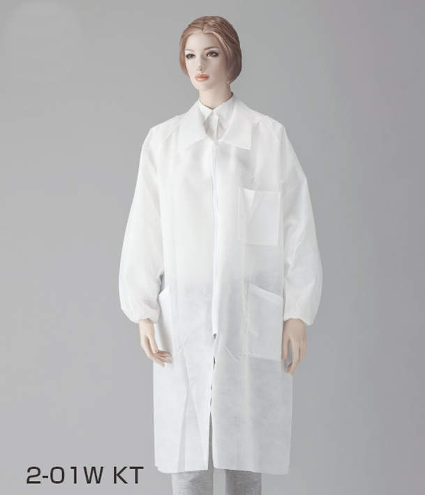 ディスポーザブル白衣　１０入|||２－０１Ｗ　ＫＴ　ＸＬサイズ/一次性白大褂10 | | | 2-01W KT XL尺寸输入