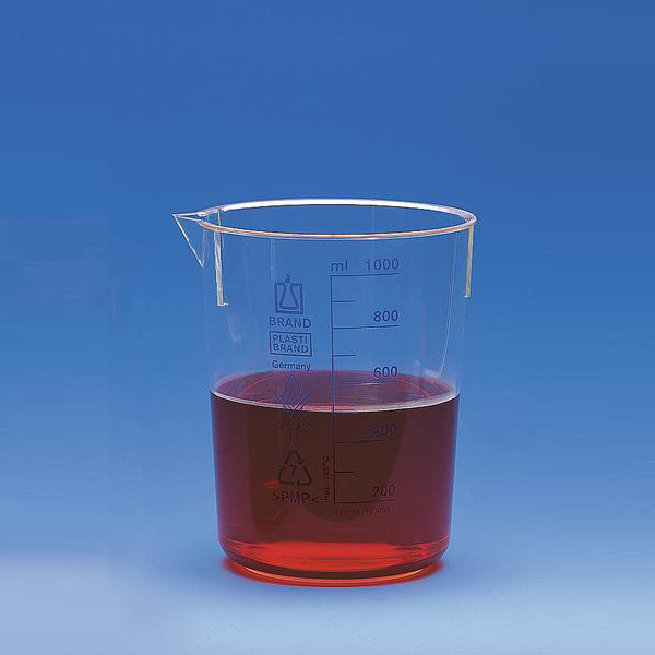 Brand普兰德 烧杯 低型 PMP材质 蓝色刻度 250ml（89348）