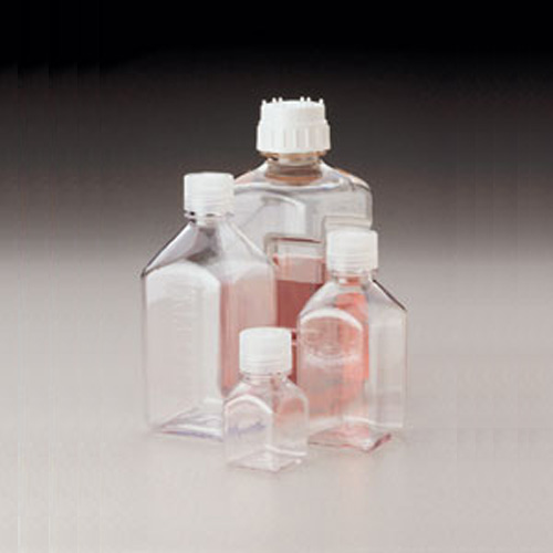 Nalgene耐洁 透明窄口方瓶 2015-0060（瓶身PC材料，瓶盖PP材料）