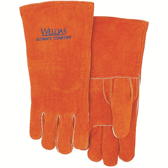 威特仕WELDAS 型号10-0392 烧焊手套锈橙色直拇指款 L号