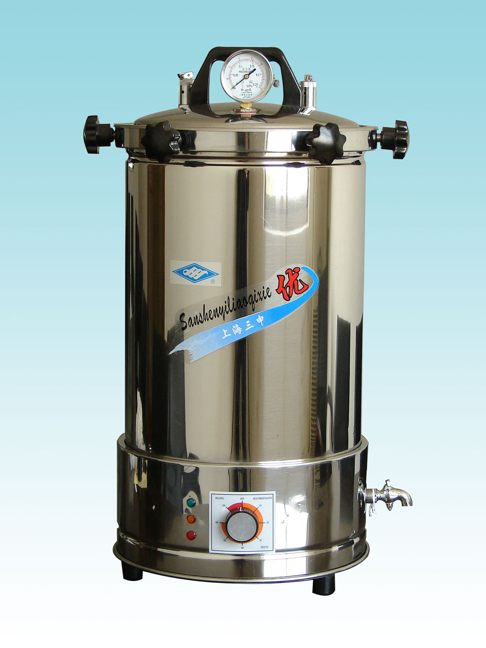 三申 手提式不锈钢压力蒸汽灭菌器(时控+防干烧型) YX280A*