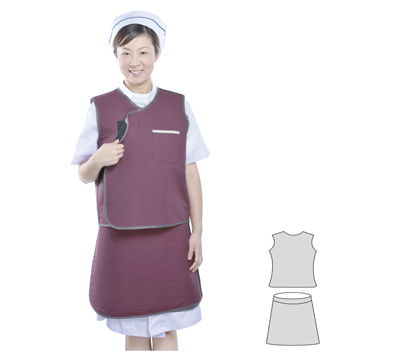超柔软型射线防护裙（分体无袖双面式） 0.50mmpb（M）中号