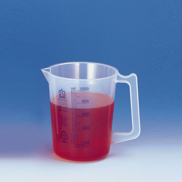 Brand普兰德 量杯 刻度烧杯 PP材质 蚀刻刻度 3000ml (40666)