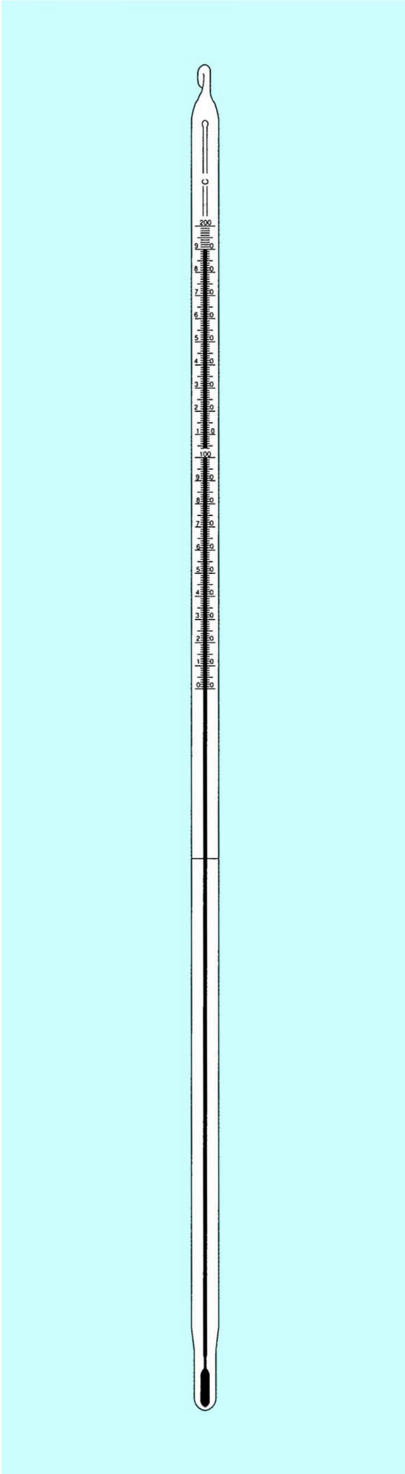 水銀足長棒状温度計|||０～１００℃　６００㎜/水星足长棒温度计| | | 0〜100℃600毫米