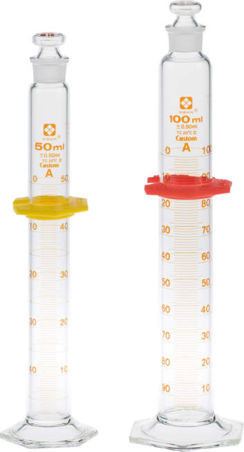 柴田 有栓メスシリンダー|||カスタムA 25ml/柴田是塞量筒| | |定制25毫升