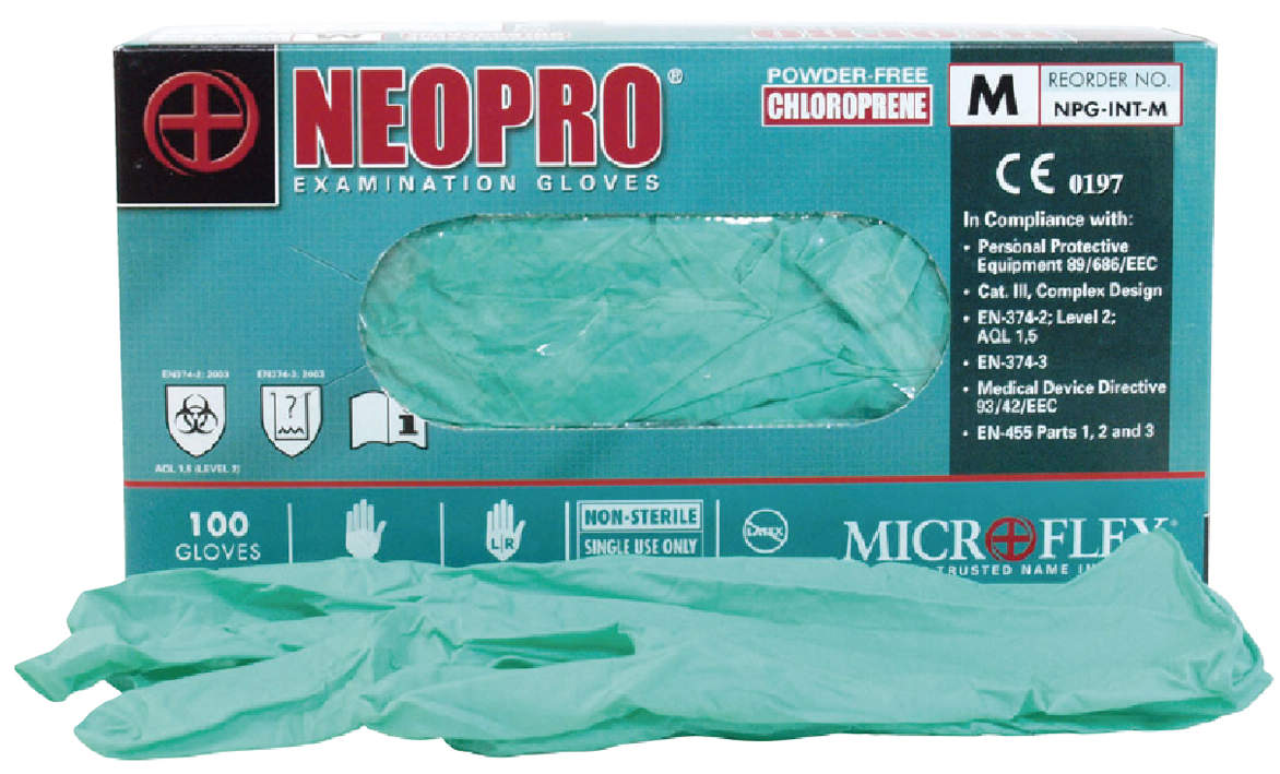 ネオプロノンラテックス手袋|||ＮＰＧ－ＩＮＴ－Ｌ　１００入/新专业的非乳胶手套| | | NPG-INT-L 100输入