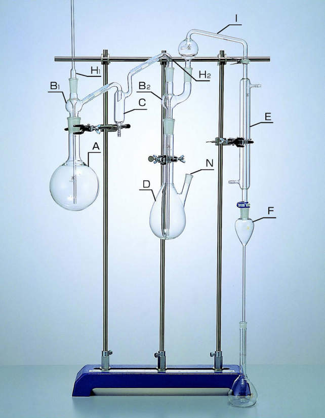 フッソ蒸留装置　１－Ａ|||ガラス部一式（メスフラスコ除く）/（容量瓶除外）玻璃块集| | | 1-A氟蒸馏装置