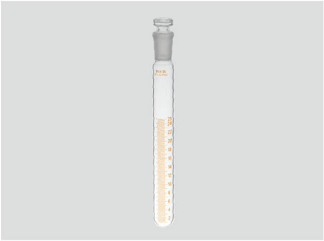 共通摺合せ試験管 細目盛付き|||15ml 17×160 15/25/常见的滑动配合试管毕业于罚款| |15毫升17×160 15/25
