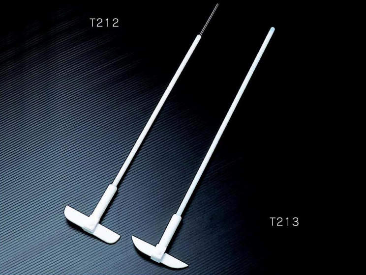 PTFE被覆撹拌棒 T-213|||羽根長さ80 全長350/80总长度为350,叶片长度PTFE涂层搅拌棒T-213 | |