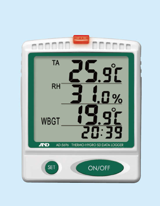 Ａ＆Ｄ　熱中症指数モニター|||ＡＤ－５６９６　データロガー/A＆D中暑指数显示器| | | AD-5696数据采集器