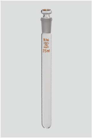 三商印共通摺合せ試験管 目盛無|||25ml 栓15/25 1本入/山椒标记常见的滑动配合试管无尺度| | |25毫升插头15/25包1