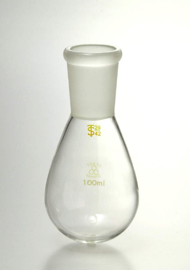三商印 共通摺合ナス型フラスコ|||20ml 15/25/山椒标记共同的滑动情况下的茄形烧瓶中,| | |20毫升15/25