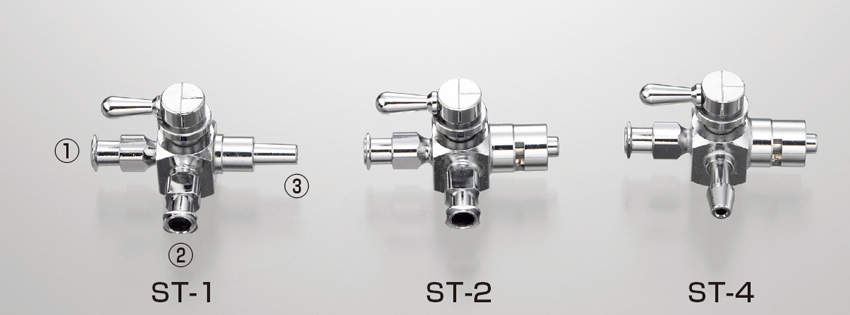 ストップコックバルブ　三方コック|||ＳＴ－４　１入/三通旋塞阀公鸡| | | ST-4 1输进