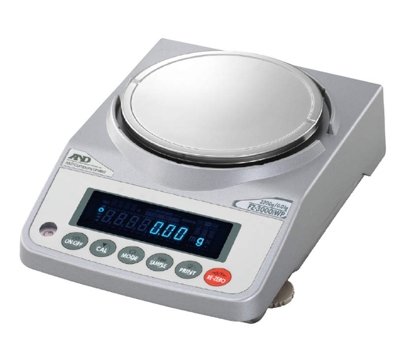 A&D 分銅内蔵型汎用電子天秤|||防塵・防滴 FZ-3000iWP/A&D重量内置通用电子天平| | |灰尘和防滴FZ-3000iWP