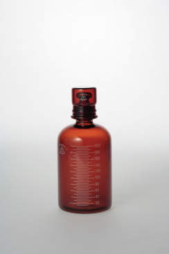 保存瓶(スタンダードカプセル)|||三商印 目盛付 茶 100ml/