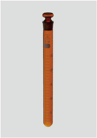 三商印共通摺合せ試験管 目盛付|||茶 10ml 栓13 1本入/13 1包茶10毫升插件|山椒标志共同一起滑动刻度试管与| |