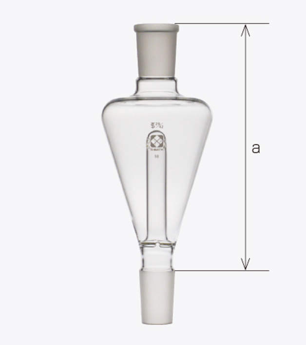 柴田 共通摺合せ三角トラップ|||200ml 上下29/42/29/42200毫升。上下|柴田常见的滑动配合的三角陷阱| |
