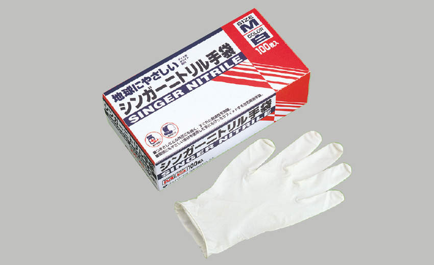 シンガーニトリルディスポ白|||粉付き　Ｌ/歌手腈一次性白色| | |粉用L 