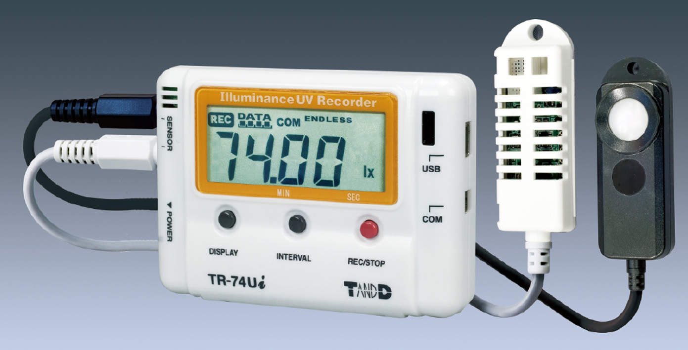 T&D 照度・UVレコーダ|||TR-74Ui-H/T&D·紫外光照射记录| | | TR-74Ui-H