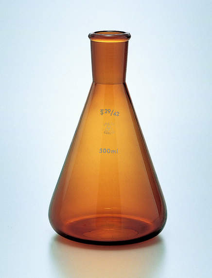 共通摺合せ三角フラスコ 茶色|||100ml 栓29/42/常见的滑动配合锥形瓶中棕色| | |100毫升塞29/42