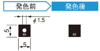 サーモカラーセンサー　不可逆|||ＳＳ８５　５０枚入/