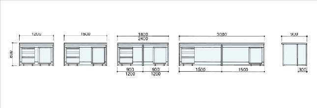 サイド実験台 SMW-01AC|||1500×750×800/边台SMW-01AC | | | 1500×750×800