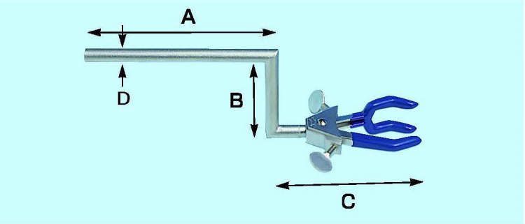 クランク型両開クランプ|||小　使用径５～５０㎜/| | | 5〜50毫米的小直径使用手摇同时打开钳