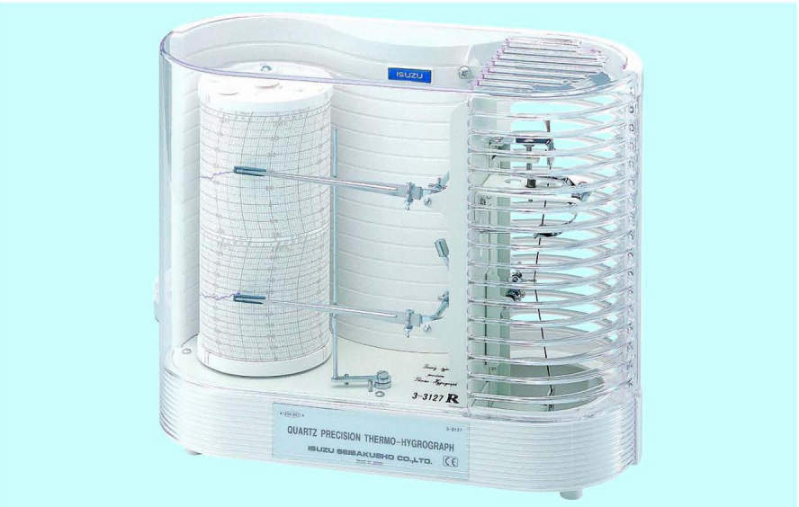 いすゞ　ＴＨ－２７Ｒ－ＭＮ１|||クォーツ精密自記温湿度計/五十铃TH-27R-MN1 | | |精密石英自动记录温度和湿度表