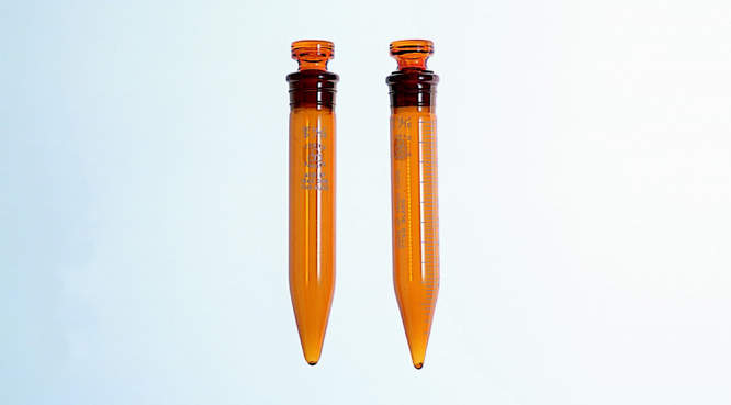 三商印 共通摺合せ遠沈管 茶|||円錐 目盛無 10ml 1本入/1包的锥规模免费的10ml | | |茶离心管远山椒标记常见的滑动配合