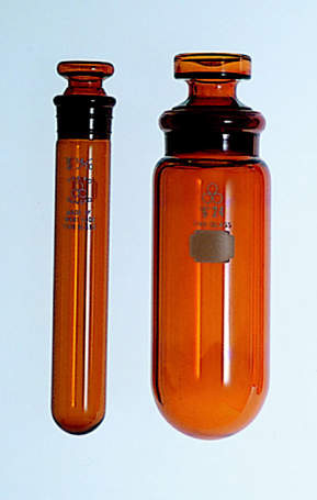 三商印 透明摺合せ遠沈管 茶|||丸底 目盛無 50ml 1本入/1包圆底规模50毫升| | |茶离心管远山椒标记透明滑动配合