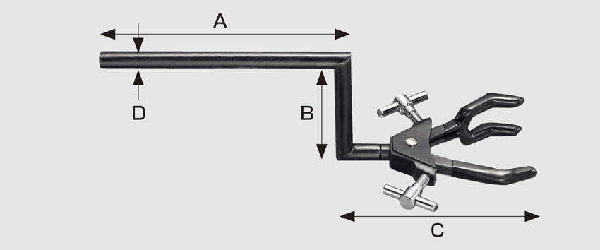 クランク型両開クランプ　ＳＨ型|||小　使用径５～５０㎜/手摇同时打开钳型SH | | | 5〜50毫米的小直径使用