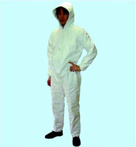 タイベック製防護服|||1010B型続服 LL/特卫强防护服| | | 1010B型连接衣服LL