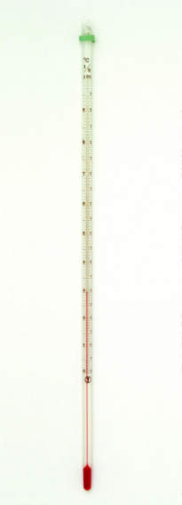 アルコール精密棒状温度計|||0~100℃ 1/2目盛/酒精精密棒温度计| | | 0〜100℃1/2规模