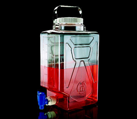 ナルジェ 活栓付角型瓶 20L|||2322-0050 PC製/