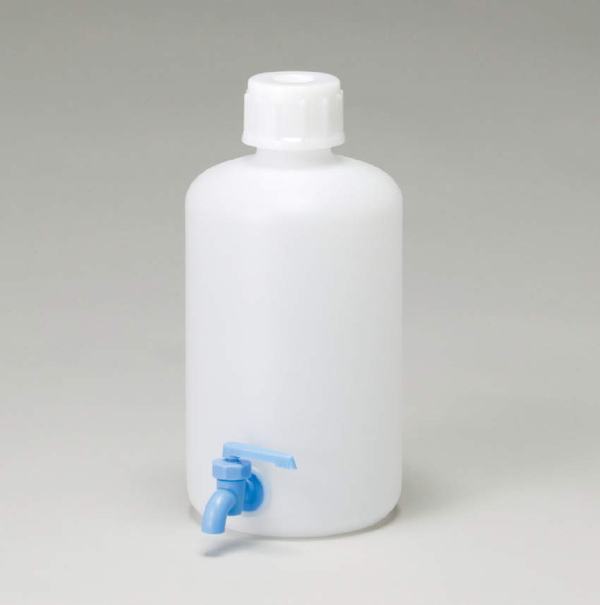 ポリエチレン製細口下口試薬瓶|||3L 白/