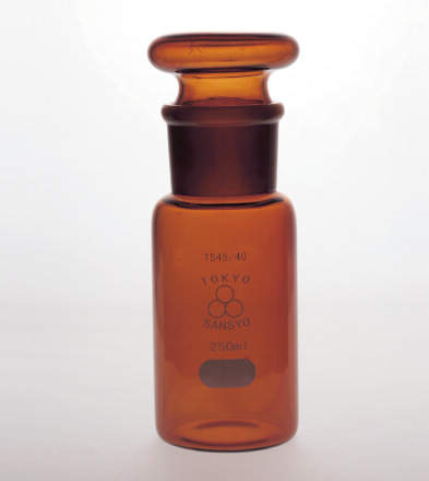 三商印 共通摺合せ試薬瓶|||広口 茶 60ml 24/30/| | |山椒大关常见的滑动配合试剂瓶广口茶60ML 24/30