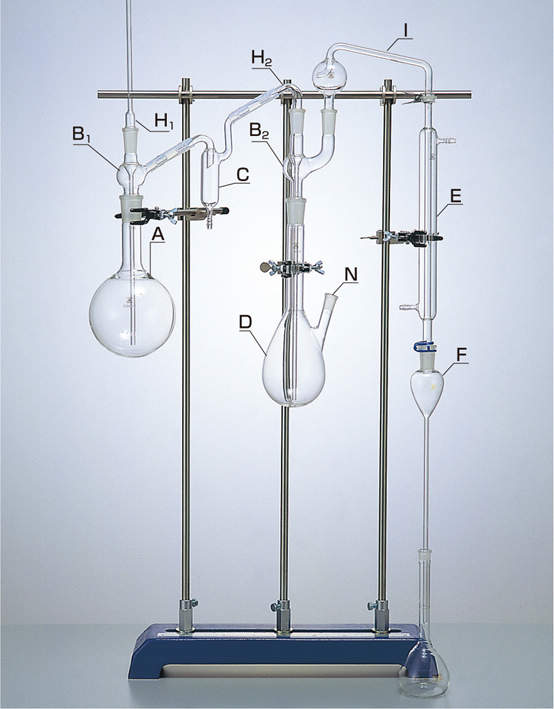 フッソ蒸留装置　１－Ａ用|||水蒸気発生フラスコ　１Ｌ/| |蒸汽产生瓶1L | 1-A的氟蒸馏装置