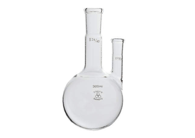 三商 透明摺合せ二ッ口フラスコ|||300ml 24/40-15/25/两颈烧瓶中加入胡椒,透明的滑动配合| | |300毫升24/40-15/25