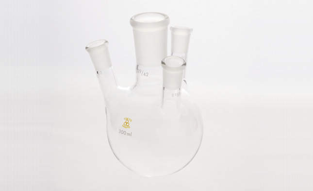 三商印 共通摺合四口フラスコ|||500ml 中:29/42 側:15/25/29/42侧:: 15/25 | | 500mL的四口烧瓶山椒标记常见的滑动情况