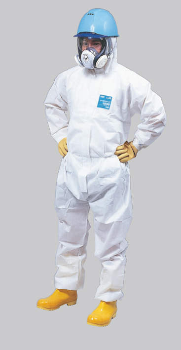 使い捨て式全身化学防護服|||マイクロガート　１５００　Ｌ/