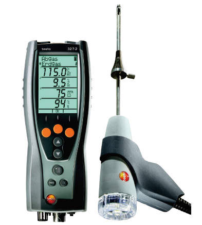 テストー 燃焼排ガス分析計|||Testo327-1 酸素計測用/