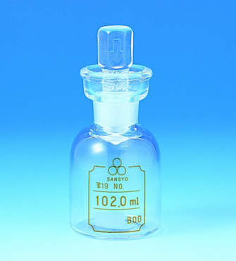 三商印　電極用ふらん瓶|||ガラスカラー　１０２ｍｌ/山椒标志电极弗兰瓶| | |彩色玻璃102毫升