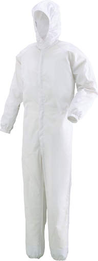 フード一体型ｸﾘｰﾝｽｰﾂ　ホワイト|||Ｃ－１３５１Ｗ　サイズ指定/| | C-1351W指定的大小集成干净的白色西装罩