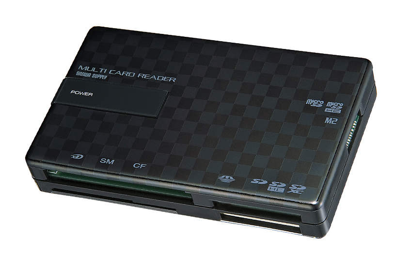 USB2.0 カードリーダー|||ADR-ML111BK ブラック/