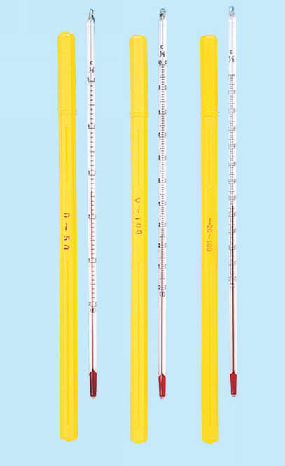 アルコール棒状温度計|||－２０～１００℃　３００㎜/酒精粘温度计| | | -20〜100℃300毫米