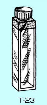蛍光光度計用石英セル|||T-23-UV-10/| | |石英细胞荧光T-23-UV-10